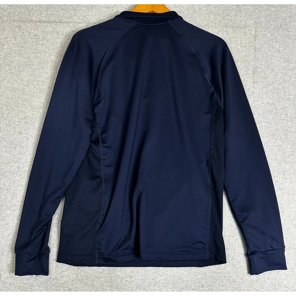 Lacoste Performance High-Neck Midlayer Golf Sweatshirt Mens XL Navy Blue 1/4 Zip